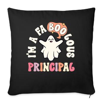 Faboolous Principal Retro Halloween Vintage - Sofa pillowcase 17,3'' x 17,3'' (45 x 45 cm) - black - Front