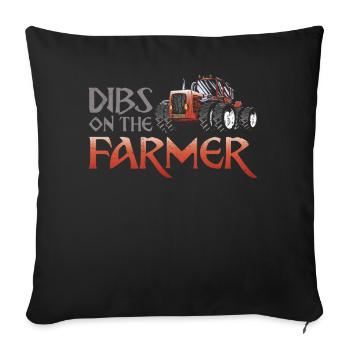Farming Farmer Girl Vintage - Sofakissenbezug 45 x 45 cm - Schwarz - Vorne