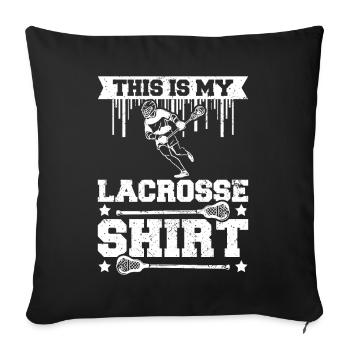 This is my Lacrosse - Sofa pillowcase 17,3'' x 17,3'' (45 x 45 cm) - black - Front