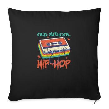 Hip Hop - Sofakissenbezug 45 x 45 cm - Schwarz - Vorne