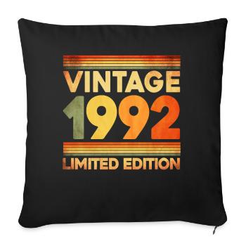 Millésime 1992 Edition Limitée - Housse de coussin décorative 45 x 45 cm - noir - Devant