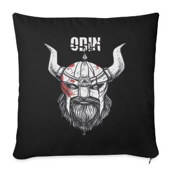 Viking Ragnar Odin Valhalla Warriors Mythology - Sofa pillowcase 17,3'' x 17,3'' (45 x 45 cm) - black - Front