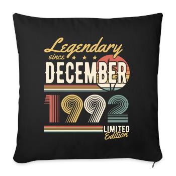 Légendaire depuis décembre 1992 Edition Limitée - Housse de coussin décorative 45 x 45 cm - noir - Devant