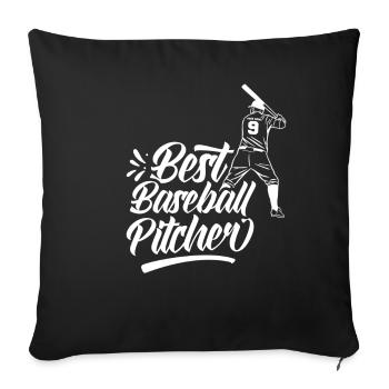 Best Baseball Pitcher of All Time Baseball - Sofa pillowcase 17,3'' x 17,3'' (45 x 45 cm) - black - Front