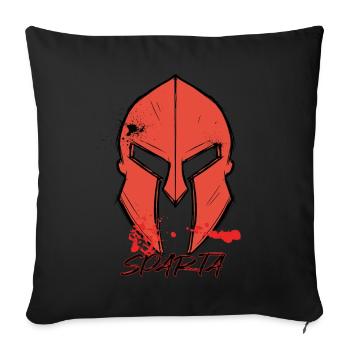 Glory Sparta Warrior Spartan Helmet Gladiator Anci - Sofa pillowcase 17,3'' x 17,3'' (45 x 45 cm) - black - Front