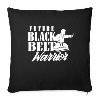 Future ceinture noire guerrier ceinture noire - Housse de coussin décorative 45 x 45 cm - noir - Devant