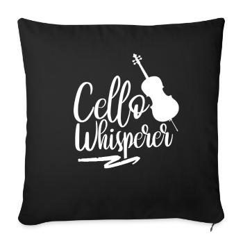 Cello Whisperer Musician Cello Cellist Cellos - Sofa pillowcase 17,3'' x 17,3'' (45 x 45 cm) - black - Front