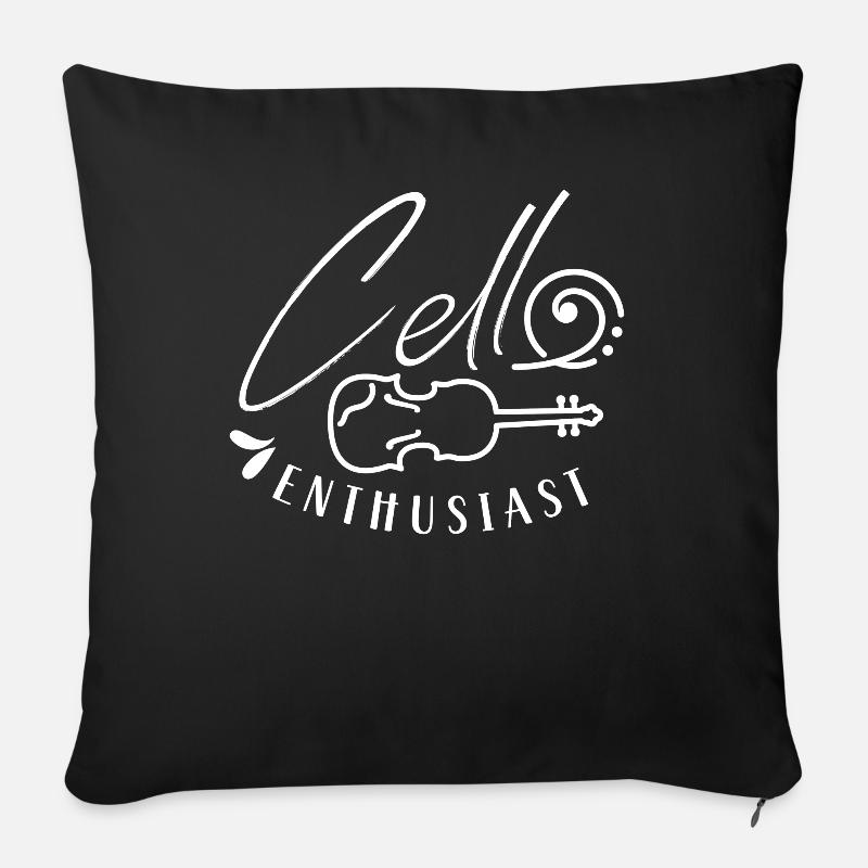 Cello-Liebhaber Musiker Cello Cellist Cellos - Sofakissenbezug 45 x 45 cm - Schwarz