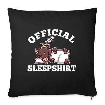 Funny Taurus lover saying sleep pj clothes - Sofa pillowcase 17,3'' x 17,3'' (45 x 45 cm) - black - Front