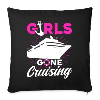 Girls Gone Cruising - Sofa pillowcase 17,3'' x 17,3'' (45 x 45 cm) - black - Front