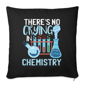 Funny Chemistry Teacher - Sofa pillowcase 17,3'' x 17,3'' (45 x 45 cm) - black - Front