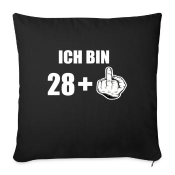 29 Geburtstag - Sofakissenbezug 45 x 45 cm - Schwarz - Vorne