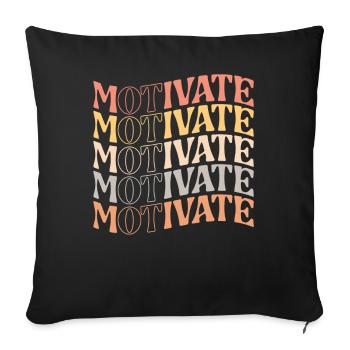 Motiver l’ergothérapie Orthophonie École d’ergothérapie - Housse de coussin décorative 45 x 45 cm - noir - Devant