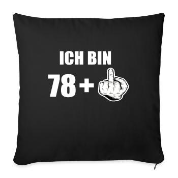 79 Geburtstag - Sofakissenbezug 45 x 45 cm - Schwarz - Vorne