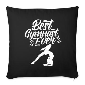 Best Gymnast Ever Gymnast Gymnastics - Sofa pillowcase 17,3'' x 17,3'' (45 x 45 cm) - black - Front