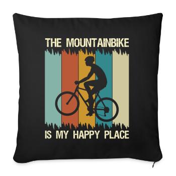 VTT VTT - Housse de coussin décorative 45 x 45 cm - noir - Devant
