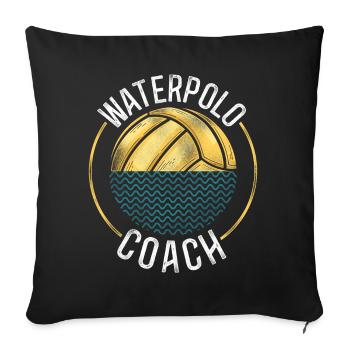 Water Polo Coach Vintage Water - Sofakissenbezug 45 x 45 cm - Schwarz - Vorne