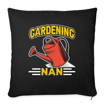 Gardening Grandmother Garden Grandma Gardener - Sofa pillowcase 17,3'' x 17,3'' (45 x 45 cm) - black - Front