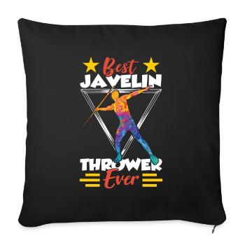 Best Javelin Thrower of All Time Javelin Throwing Javelin - Sofa pillowcase 17,3'' x 17,3'' (45 x 45 cm) - black - Front