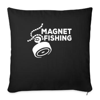 Magnet fishing Magnet - Sofa pillowcase 17,3'' x 17,3'' (45 x 45 cm) - black - Front