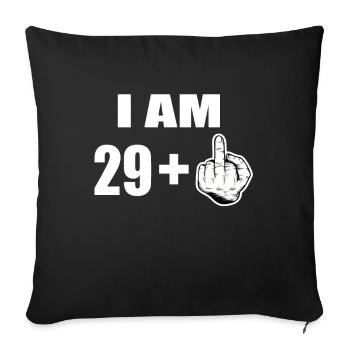 30e anniversaire - Housse de coussin décorative 45 x 45 cm - noir - Devant