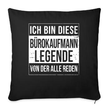 Angestellter Geburtstag geboren Legende - Sofakissenbezug 45 x 45 cm - Schwarz - Vorne