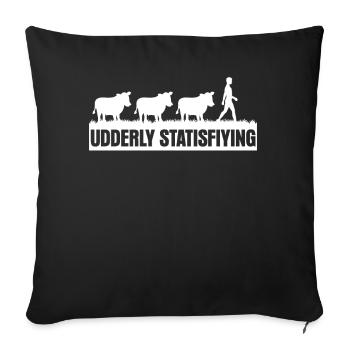 Cow Calf Farmer Farmer Calf Cows - Sofa pillowcase 17,3'' x 17,3'' (45 x 45 cm) - black - Front