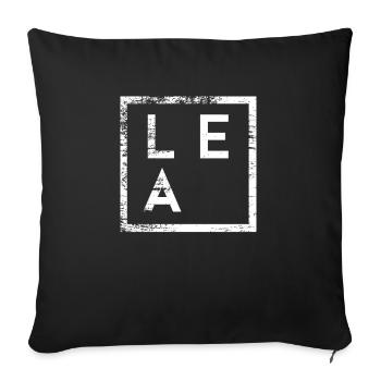 Lea Minimalism - Sofa pillowcase 17,3'' x 17,3'' (45 x 45 cm) - black - Front