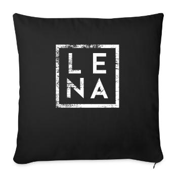 Lena Minimalism - Sofa pillowcase 17,3'' x 17,3'' (45 x 45 cm) - black - Front