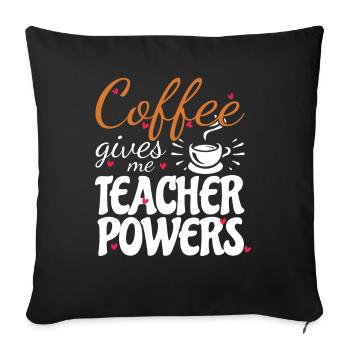 Primary School Teacher Kindergarten Educator - Sofa pillowcase 17,3'' x 17,3'' (45 x 45 cm) - black - Front