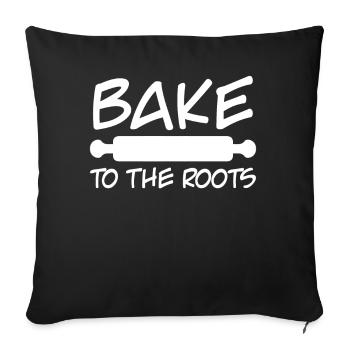 Baker Baker Baking Bakery - Sofa pillowcase 17,3'' x 17,3'' (45 x 45 cm) - black - Front