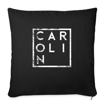 Carolin Minimalism - Sofa pillowcase 17,3'' x 17,3'' (45 x 45 cm) - black - Front