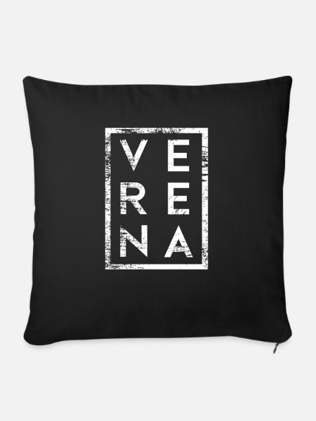 Verena Minimalismus - Sofakissenbezug 45 x 45 cm - Schwarz