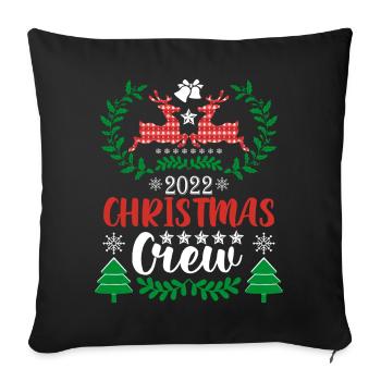 Rentier Weihnachten Pullover - Sofakissenbezug 45 x 45 cm - Schwarz - Vorne