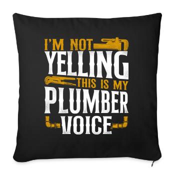 Plumbing Plumber Vintage I'm Not - Sofakissenbezug 45 x 45 cm - Schwarz - Vorne