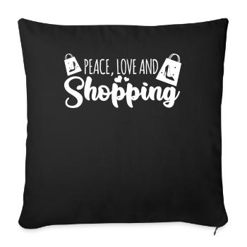 Shopping shoes buy high heels - Sofa pillowcase 17,3'' x 17,3'' (45 x 45 cm) - black - Front