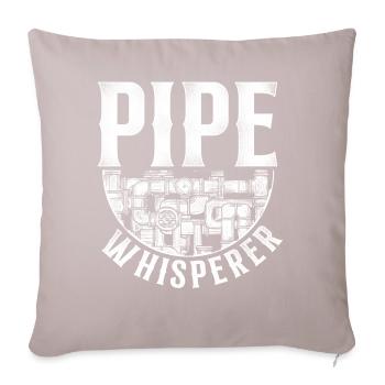 Plumbing Plumber Vintage Pipe - Sofa pillowcase 17,3'' x 17,3'' (45 x 45 cm) - light taupe - Front