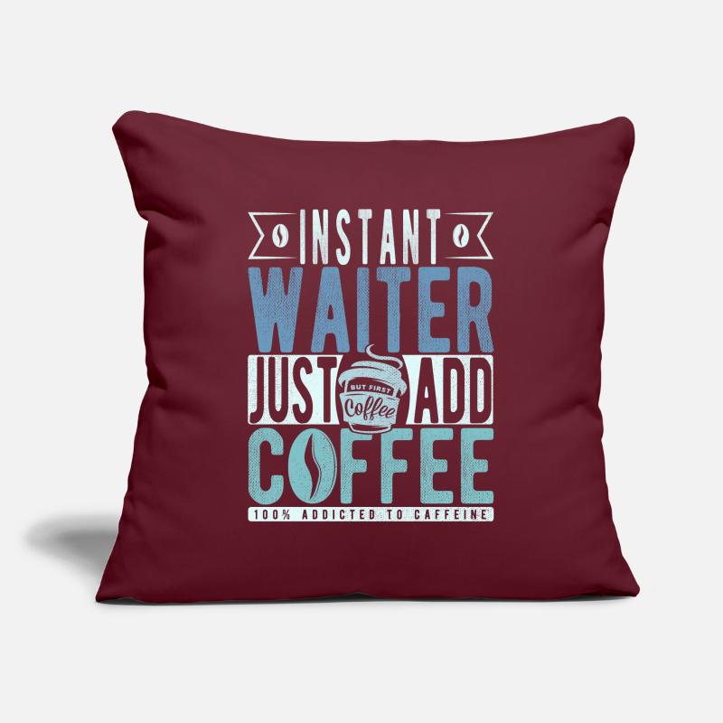 Kellner Kaffee Spruch Sofakissenbezug 45 x 45 cm