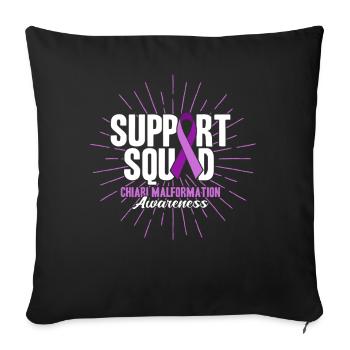 Équipe de soutien féminin - Housse de coussin décorative 45 x 45 cm - noir - Devant