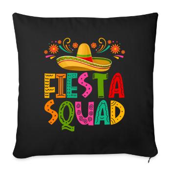 Cinco De Mayo Fiesta Squad - Sofa pillowcase 17,3'' x 17,3'' (45 x 45 cm) - black - Front