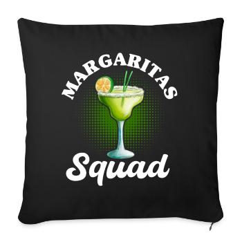 Escouade Margaritas - Housse de coussin décorative 45 x 45 cm - noir - Devant