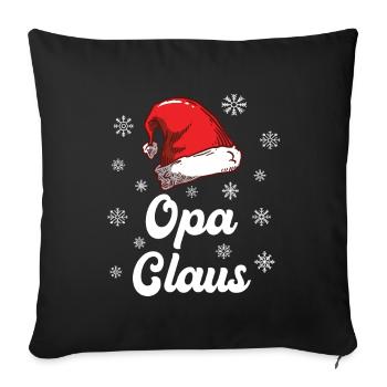 Lieber Nikolaus Opa für Opa Großvater - Sofakissenbezug 45 x 45 cm - Schwarz - Vorne