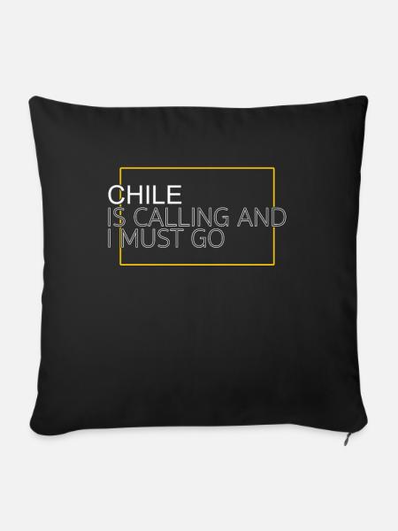 Chile Spruch - Sofakissenbezug 45 x 45 cm - Schwarz