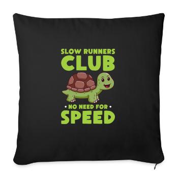 Turtle Turtle Sea Sea Creatures Gift - Sofa pillowcase 17,3'' x 17,3'' (45 x 45 cm) - black - Front