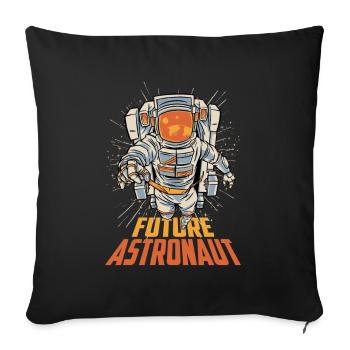 Future Astronaut Rocket Space Astronomy - Sofa pillowcase 17,3'' x 17,3'' (45 x 45 cm) - black - Front
