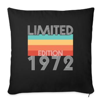 Limited Edition Retro 1972 - Sofakissenbezug 45 x 45 cm - Schwarz - Vorne