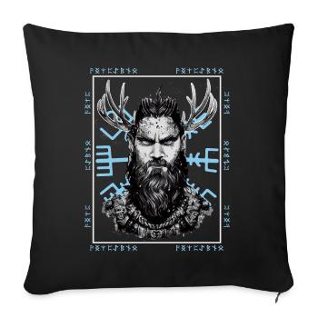 Viking Giant Frost Ymir Viking Mythology Norse - Sofakissenbezug 45 x 45 cm - Schwarz - Vorne