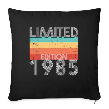 Limited Edition Retro 1985 - Sofakissenbezug 45 x 45 cm - Schwarz - Vorne