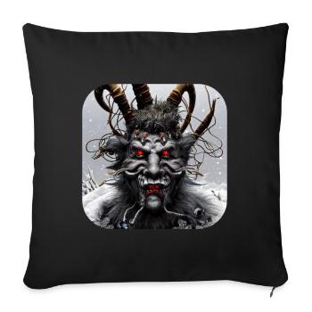 Krampus - Sofa pillowcase 17,3'' x 17,3'' (45 x 45 cm) - black - Front