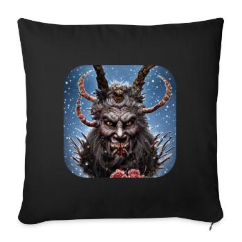 Krampus - Sofa pillowcase 17,3'' x 17,3'' (45 x 45 cm) - black - Front